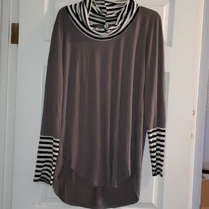 NWOT Zenana Premium Cowl Neck Top, 2X